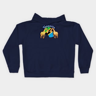 Tanzania Giraffe Kids Hoodie